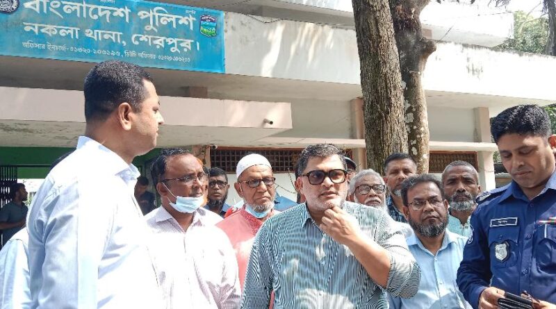 নকলা থানার স্টাফদের দূর্বিসহ আবাসন ব্যবস্থা নিরসনের  আশ্বাস ইঞ্জিনিয়ার ফাহিম চৌধুরীর।