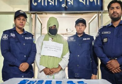 ময়মনসিংহ জেলার গৌরীপুর থানা পুলিশের অভিযানে ৬০০০ পিস ইয়াবা সহ এক নারী আটক