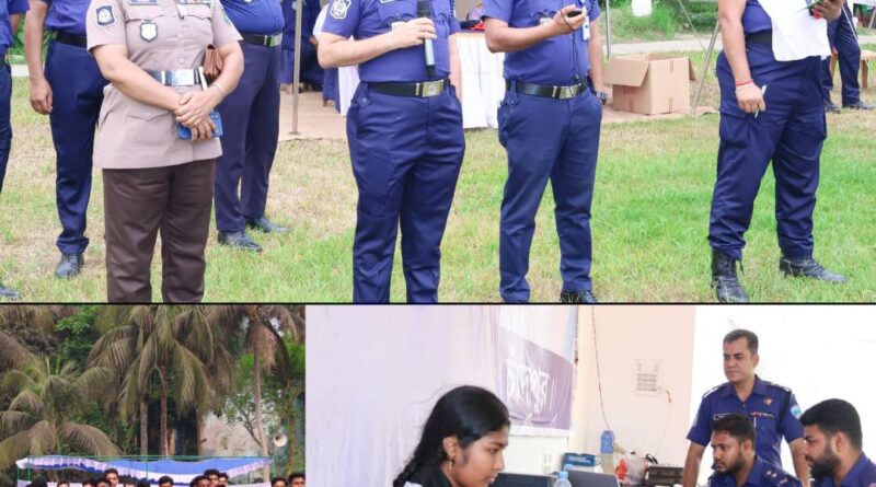 চাঁদপুরে ট্রেইনি রিক্রুট কনস্টেবল (টিআরসি) নিয়োগের ৩য় ও শেষ দিনের মাঠ পরীক্ষা সম্পন্ন