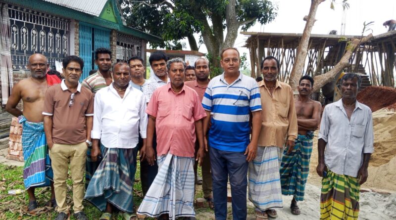 মতলবে বালুচর শ্রীশ্রী শ্মশান কালী মন্দিরের উন্নয়ন কাজের উদ্ভোধন