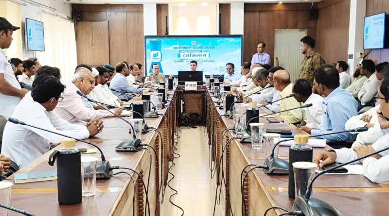 পাবনায় বাংলাদেশ পরিসংখ্যান ব্যুরোর আয়োজনে অর্থনৈতিক শুমারি বিষয়ক কর্মশালা অনুষ্ঠিত
