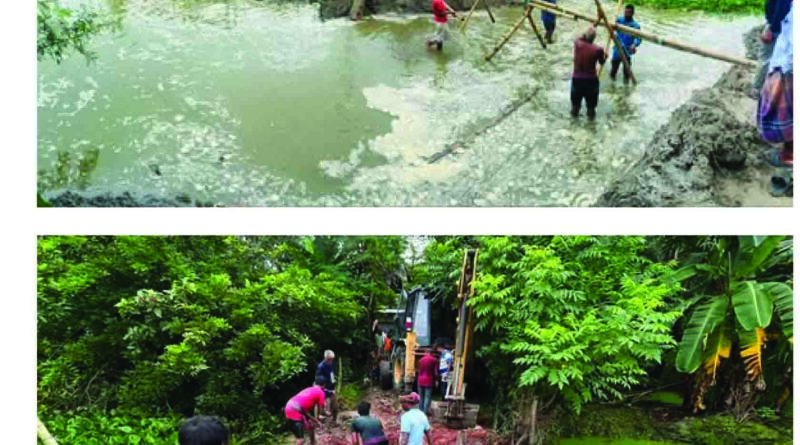 বটিয়াঘাটায় এসিল্যান্ডের উদ্যোগে সরকারি খাল উন্মুক্তের কাজ চলমান, স্বতঃস্ফূর্তভাবে পাশে এলাকাবাসী