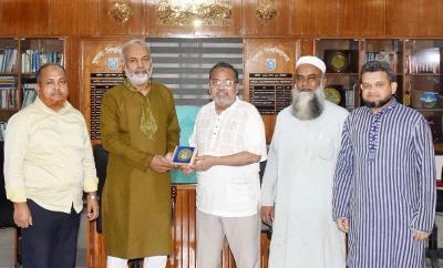 খুবি উপাচার্যের সঙ্গে ববি উপাচার্যের সৌজন্য সাক্ষাৎ খুবি উপাচার্যের সঙ্গে ববি উপাচার্যের সৌজন্য সাক্ষাৎ