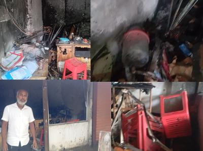 চাঁদপুরে টেলিকম সেন্টারে ভয়াবহ অগ্নিকাণ্ড: ১৮ বছরের স্বপ্ন ছাই, ক্ষয়ক্ষতি প্রায় ৮ লাখ টাকা