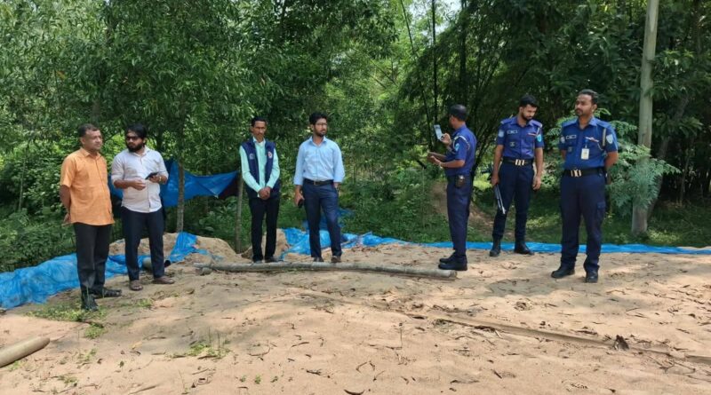 শ্রীমঙ্গল উপজেলার আশিদ্রোন ইউনিয়নের বিলাশ ছড়ায় অবৈধভাবে বালু উত্তলনে মোবাইল কোর্ট অভিযান