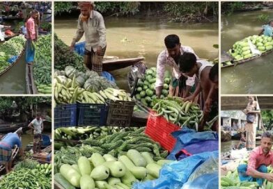 খালের বুকে ভাসমান হাট, চার ঘণ্টায় বেচাকেনা ২৫ লাখ টাকার সবজি নৌকাই দোকান, খালই বাজার | শতবর্ষের ঐতিহ্য ধরে রেখেছে কচুয়ার গজালিয়ার ভাসমান সবজি হাট | মৌসুমে বেচাকেনা ছাড়ায় ৪ কোটি টাকা