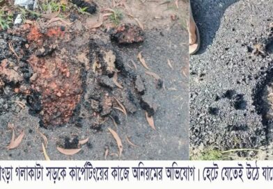 পাঁচবিবিতে ১০ দিনেই উঠে যাচ্ছে নতুন রাস্তার পিচ, অনিয়মের অভিযোগ পাঁচবিবিতে ১০ দিনেই উঠে যাচ্ছে নতুন রাস্তার পিচ, অনিয়মের অভিযোগ